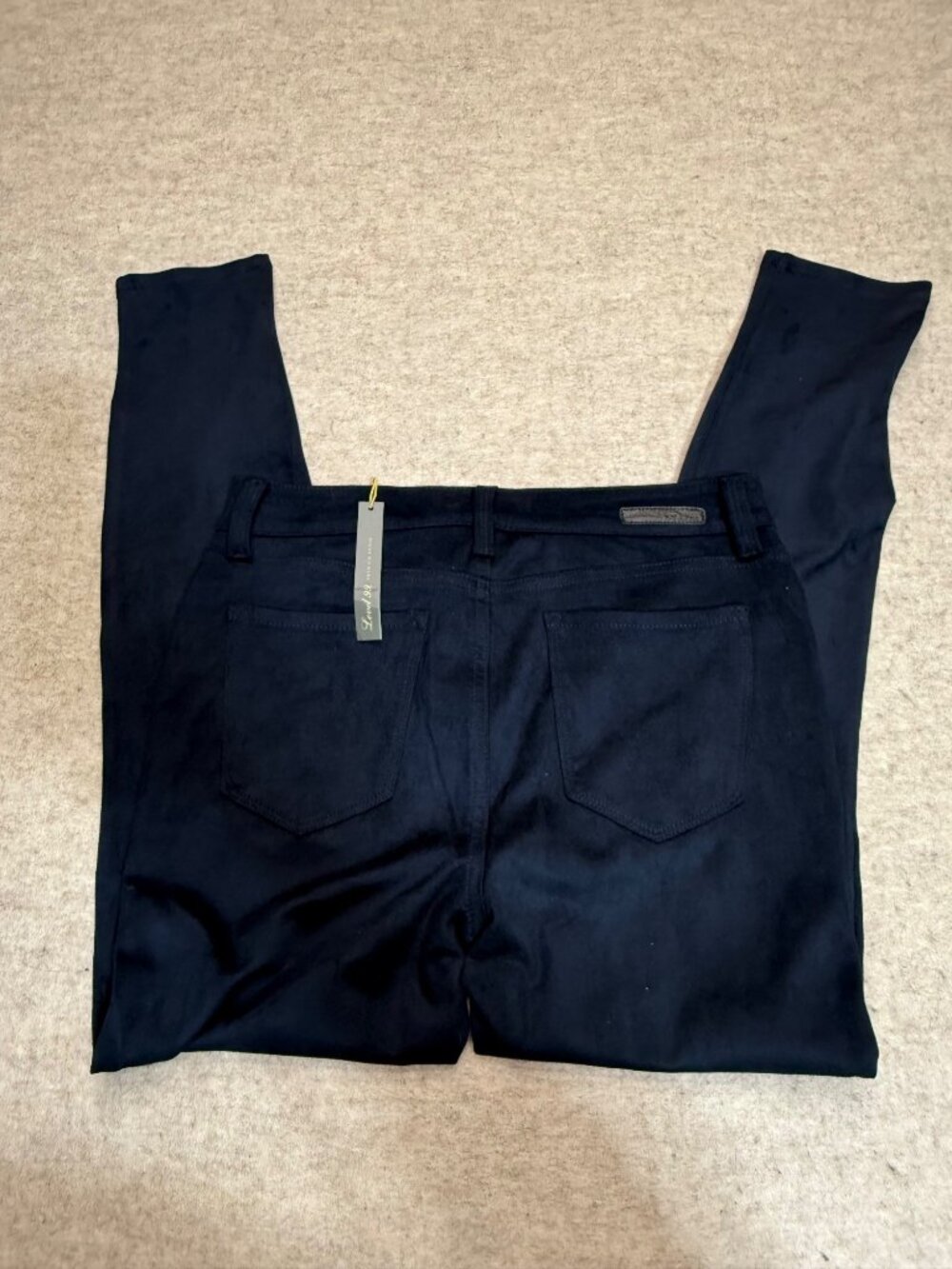 Level 99 Mid Rise Janice Ultra Skinny 5-Pocket Navy Blue Jeans 30" Waist Med NWT - Picture 2 of 12